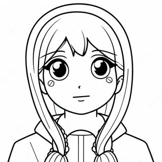 Anime Girl Coloring Page 391-307