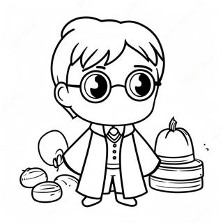 Harry Potter Chibi Coloring Pages