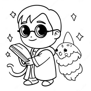 Harry Potter Chibi Coloring Page 39203-31343