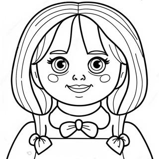 Annabelle Scary Doll Coloring Page 39233-31374