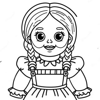 Annabelle Scary Doll Coloring Page 39233-31375