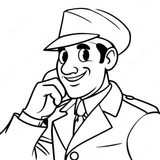 Inspector Gadget Coloring Page 39253-31386