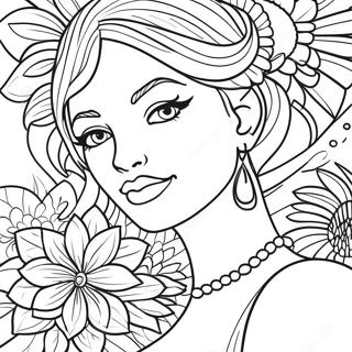 Beautiful Girl Coloring Pages