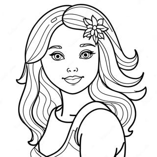 Beautiful Girl Coloring Page 39263-31396