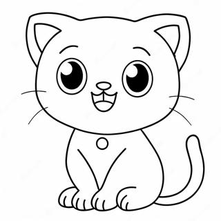 Cute Mew With Sparkling Eyes Coloring Page 3927-3177