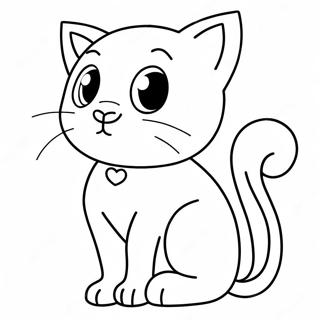 Cute Mew With Sparkling Eyes Coloring Page 3927-3180