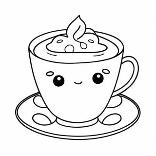 Teacup Coloring Pages