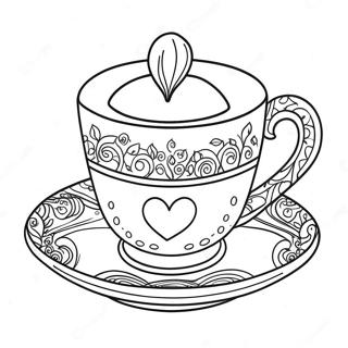 Teacup Coloring Page 39293-31415