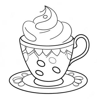 Teacup Coloring Page 39293-31416