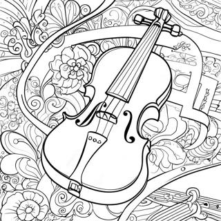 Violin Coloring Pages