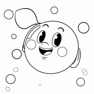 Cute Cartoon Bubbles Coloring Page 3937-3199