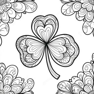 Lucky Shamrock Coloring Page 39384-31498