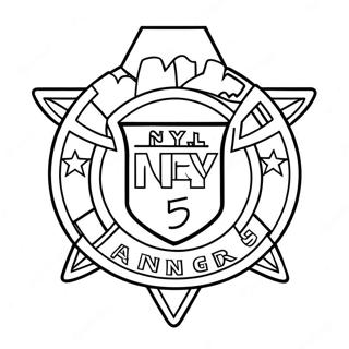 Ny Rangers Coloring Pages