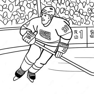 Ny Rangers Player Skating Coloring Page 39394-31490