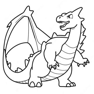 Charizard Breathing Fire Coloring Page 39404-31501