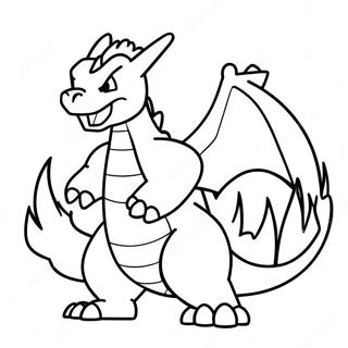 Charizard Breathing Fire Coloring Page 39404-31503