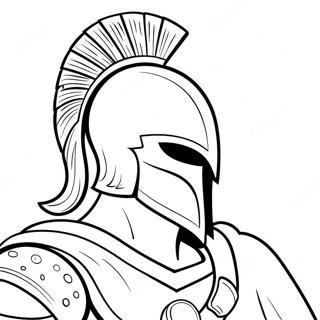 Spartan Mascot Coloring Page 39444-31534