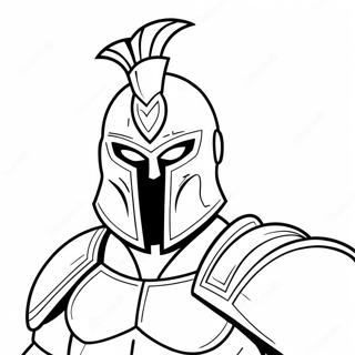 Spartan Mascot Coloring Page 39444-31535