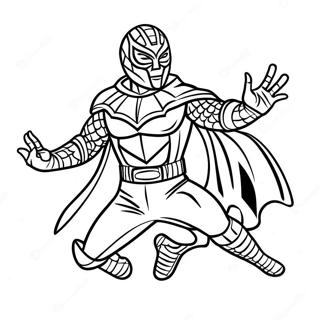 Dominik Mysterio Action Pose Coloring Page 39453-31538