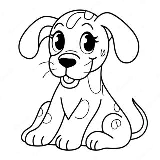 Playful Great Dane Puppy Coloring Page 39504-31578