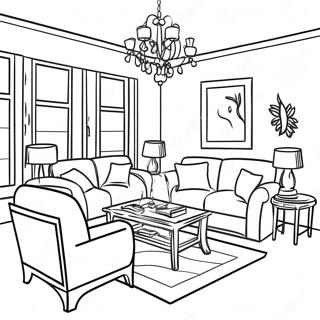 Interior Coloring Pages