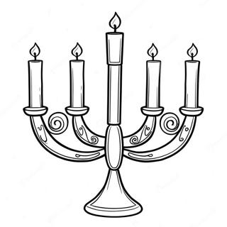 Hanukkah Menorah Coloring Page 39563-31617