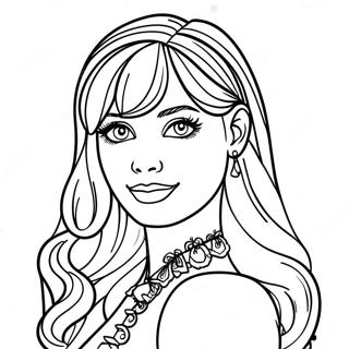 Violet Rainbow High Fashionista Coloring Page 39574-31633