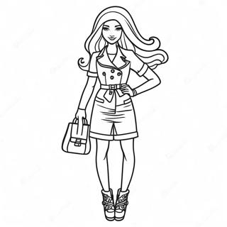 Violet Rainbow High Fashionista Coloring Page 39574-31635