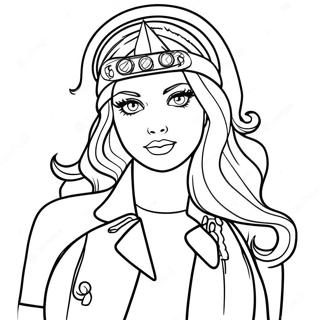 Violet Rainbow High Fashionista Coloring Page 39574-31636