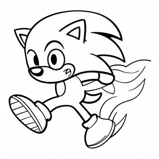 Sonic The Hedgehog Speeding Coloring Page 3957-3201