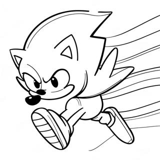 Sonic The Hedgehog Speeding Coloring Page 3957-3202