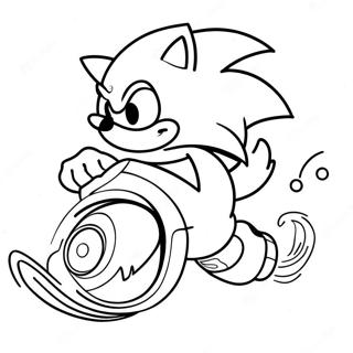 Sonic The Hedgehog Speeding Coloring Page 3957-3203