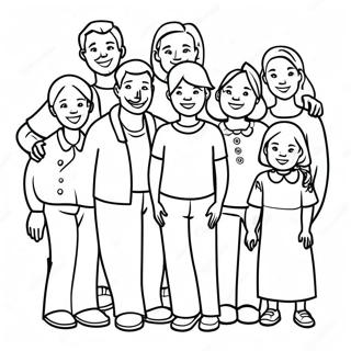 Happy Family Reunion Coloring Page 39584-31645