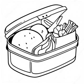 Healthy Lunch Box Coloring Page 39604-31658