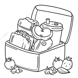 Healthy Lunch Box Coloring Page 39604-31659