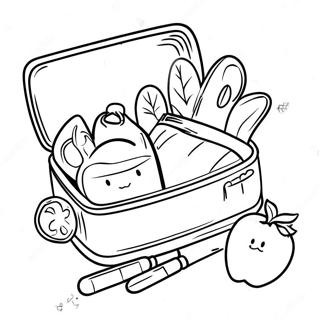 Healthy Lunch Box Coloring Page 39604-31660