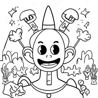 Colorful Zozobra Festival Scene Coloring Page 39624-31674