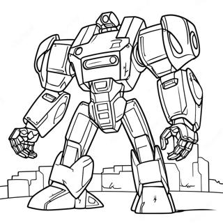 Mecha Builders Coloring Pages