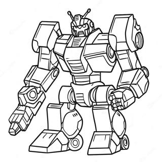 Futuristic Mecha Builders Coloring Page 39634-31684