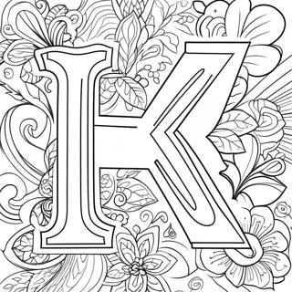 Letter K Coloring Pages