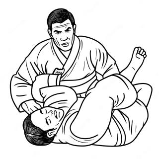 Jiu Jitsu Coloring Page 39673-31709