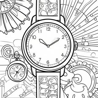 Watch Coloring Page 39683-31735