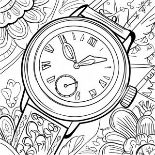 Vintage Watch Coloring Page 39684-31718