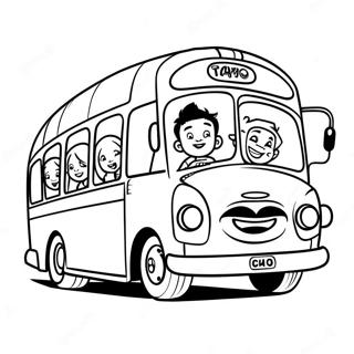 Tayo The Little Bus With Friends Coloring Page 39694-31727