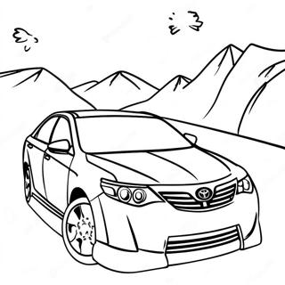 Sporty Toyota Camry Coloring Page 39734-31758