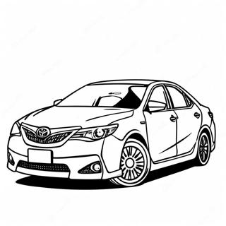 Sporty Toyota Camry Coloring Page 39734-31759