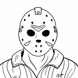 Friday The 13th Scary Jason Coloring Page 39763-31781