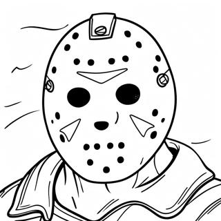 Friday The 13th Scary Jason Coloring Page 39763-31784