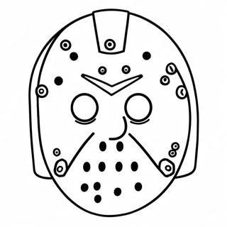 Creepy Jason Mask Coloring Page 39764-31785