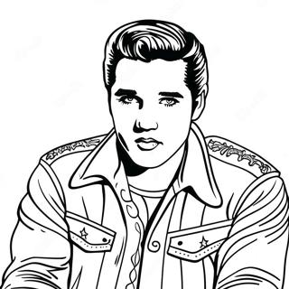 Elvis Presley Coloring Page 3976-3210